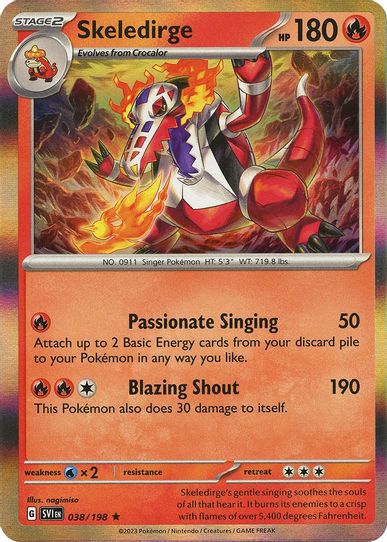Skeledirge (038/198) [SV01: Scarlet & Violet Base Set]