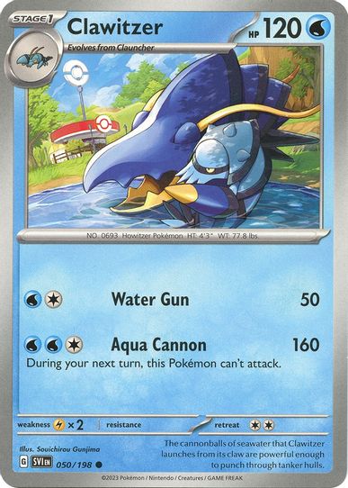 Clawitzer (050/198) [SV01: Scarlet & Violet Base Set]