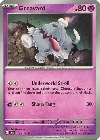 Greavard (105/198) [SV01: Scarlet & Violet Base Set]