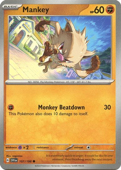 Mankey (107/198) [SV01: Scarlet & Violet Base Set]