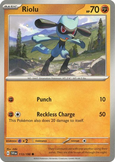 Riolu (113/198) [SV01: Scarlet & Violet Base Set]