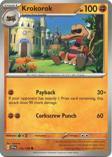 Krokorok (116/198) [SV01: Scarlet & Violet Base Set]