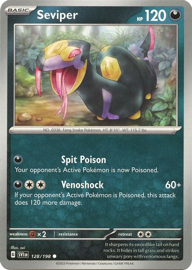 Seviper (128/198) [SV01: Scarlet & Violet Base Set]