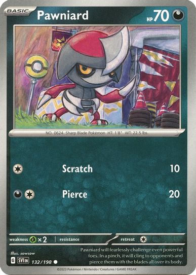Pawniard (132/198) [SV01: Scarlet & Violet Base Set]