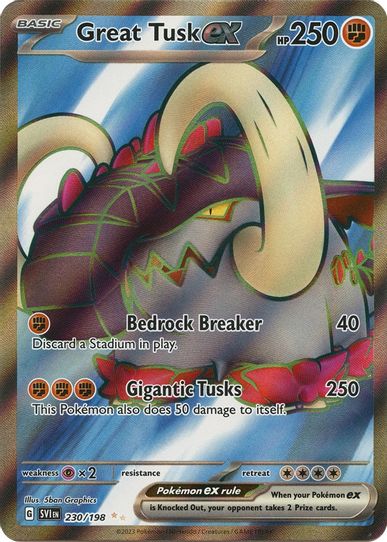Great Tusk ex (230/198) [SV01: Scarlet & Violet Base Set]