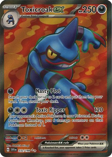 Toxicroak ex (232/198) [SV01: Scarlet & Violet Base Set]