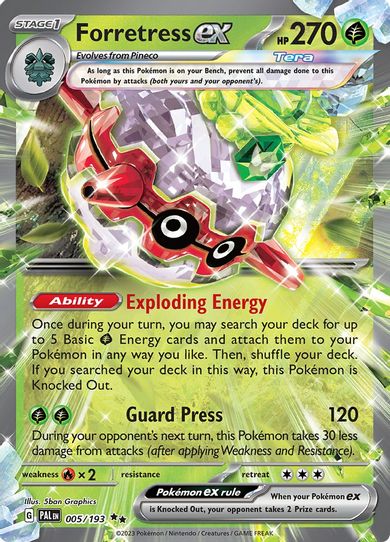 Forretress ex (005/193) [SV02: Paldea Evolved]