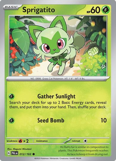 Sprigatito (012/193) [SV02: Paldea Evolved]