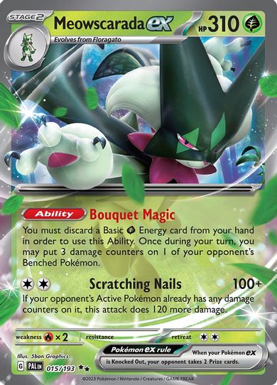 Meowscarada ex (015/193) [SV02: Paldea Evolved]