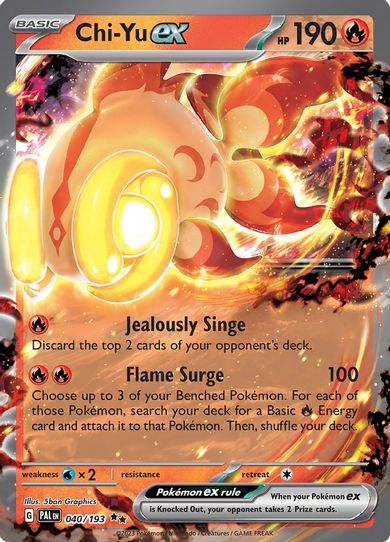 Chi Yu ex (040/193) [SV02: Paldea Evolved]