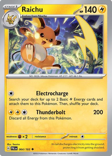 Raichu (064/193) [SV02: Paldea Evolved]