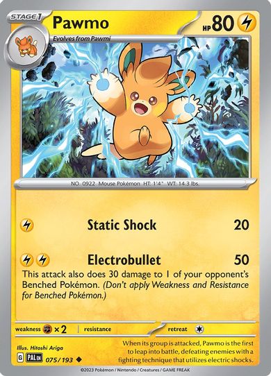 Pawmo (075/193) [SV02: Paldea Evolved]