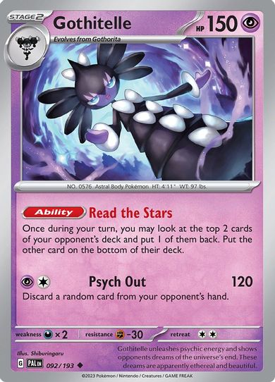 Gothitelle (092/193) [SV02: Paldea Evolved]