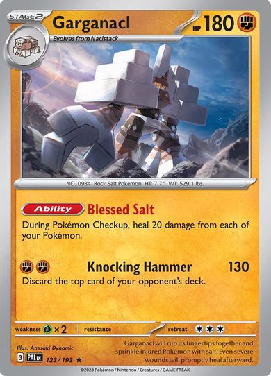 Garganacl (123/193) [SV02: Paldea Evolved]