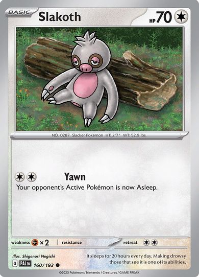 Slakoth (160/193) [SV02: Paldea Evolved]