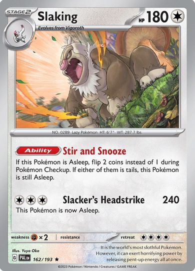 Slaking (162/193) [SV02: Paldea Evolved]