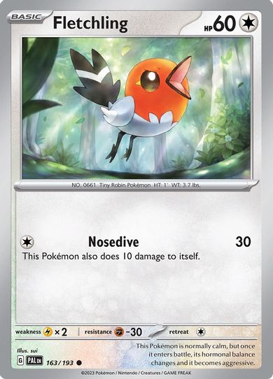 Fletchling (163/193) [SV02: Paldea Evolved]