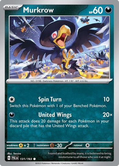 Murkrow (131/193) [SV02: Paldea Evolved]