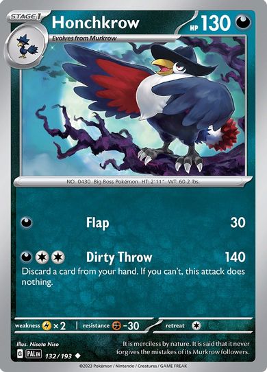 Honchkrow (132/193) [SV02: Paldea Evolved]