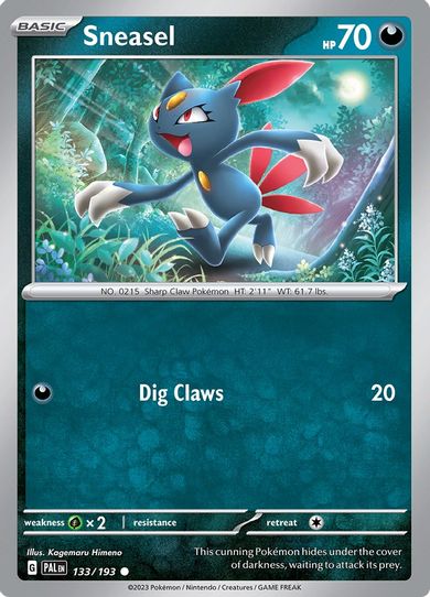 Sneasel (133/193) [SV02: Paldea Evolved]