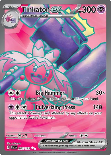 Tinkaton ex (240/193) [SV02: Paldea Evolved]