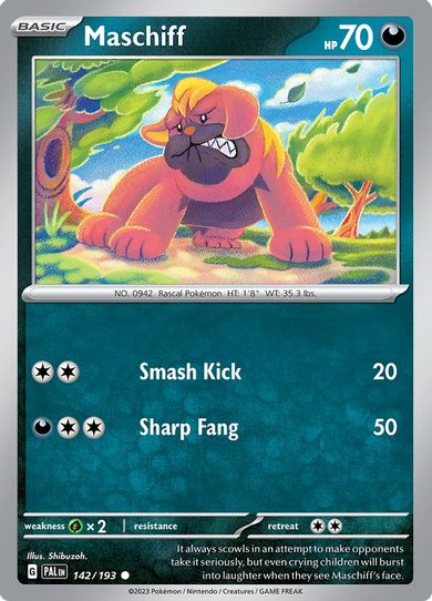 Maschiff (142/193) [SV02: Paldea Evolved]
