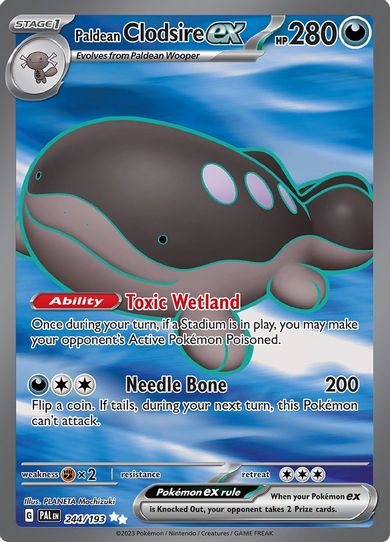 Paldean Clodsire ex (244/193) [SV02: Paldea Evolved]