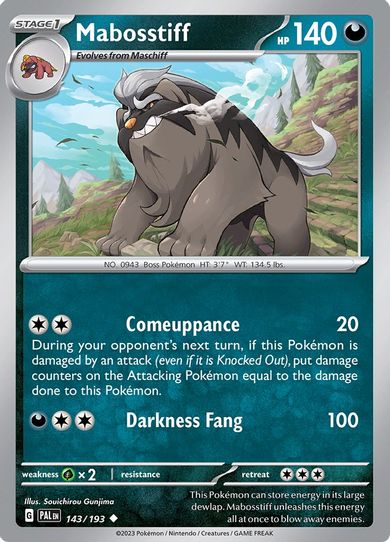 Mabosstiff (143/193) [SV02: Paldea Evolved]