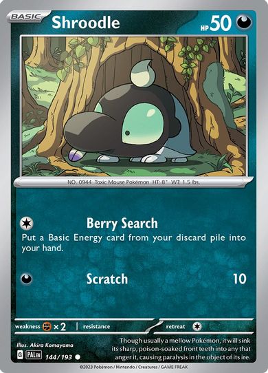 Shroodle (144/193) [SV02: Paldea Evolved]