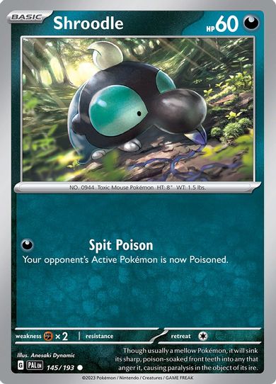 Shroodle (145/193) [SV02: Paldea Evolved]
