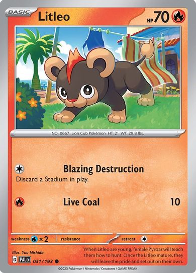 Litleo (031/193) [SV02: Paldea Evolved]