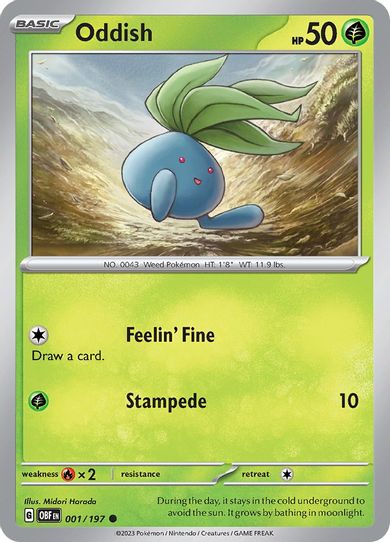 Oddish (001/197) [SV03: Obsidian Flames]