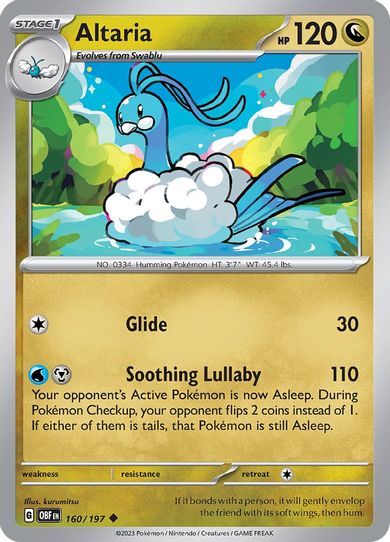Altaria (160/197) [SV03: Obsidian Flames]