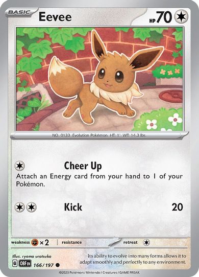 Eevee (166/197) [SV03: Obsidian Flames]