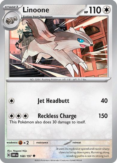 Linoone (168/197) [SV03: Obsidian Flames]