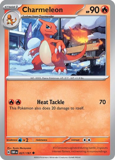Charmeleon (027/197) [SV03: Obsidian Flames]