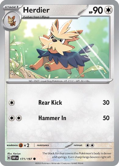 Herdier (171/197) [SV03: Obsidian Flames]