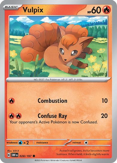 Vulpix (028/197) [SV03: Obsidian Flames]