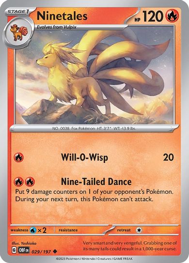 Ninetales (029/197) [SV03: Obsidian Flames]