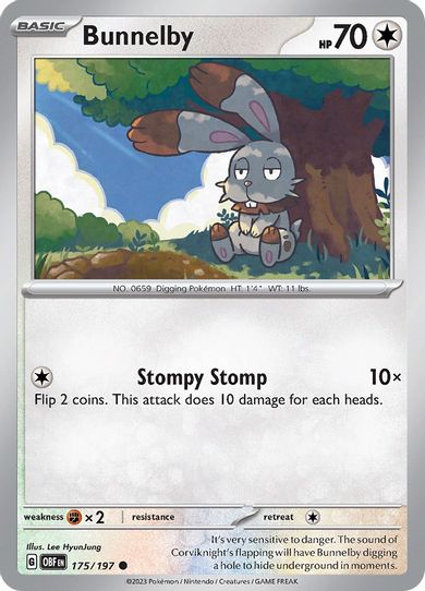 Bunnelby (175/197) [SV03: Obsidian Flames]