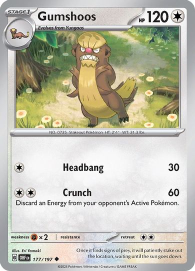 Gumshoos (177/197) [SV03: Obsidian Flames]