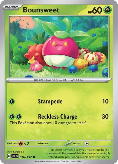 Bounsweet (016/197) [SV03: Obsidian Flames]