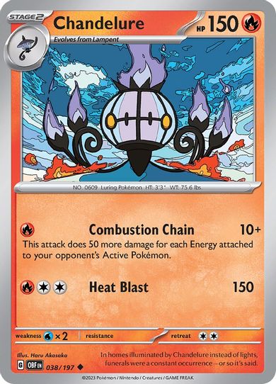 Chandelure (038/197) [SV03: Obsidian Flames]