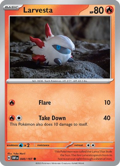 Larvesta (040/197) [SV03: Obsidian Flames]