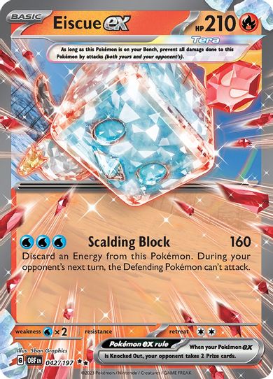 Eiscue ex (042/197) [SV03: Obsidian Flames]