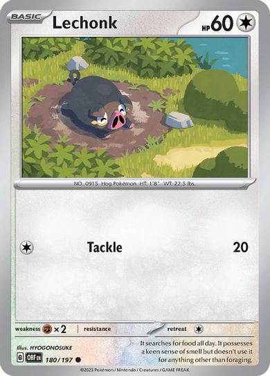 Lechonk (180/197) [SV03: Obsidian Flames]