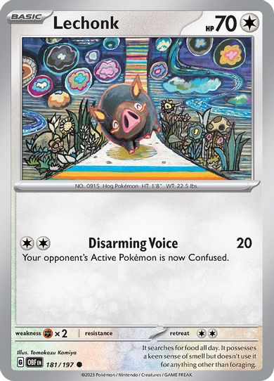 Lechonk (181/197) [SV03: Obsidian Flames]