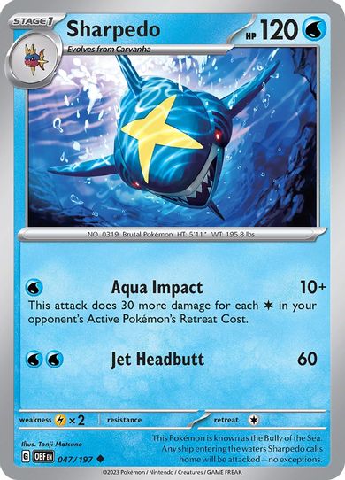 Sharpedo (047/197) [SV03: Obsidian Flames]