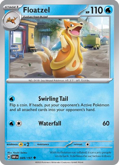 Floatzel (049/197) [SV03: Obsidian Flames]