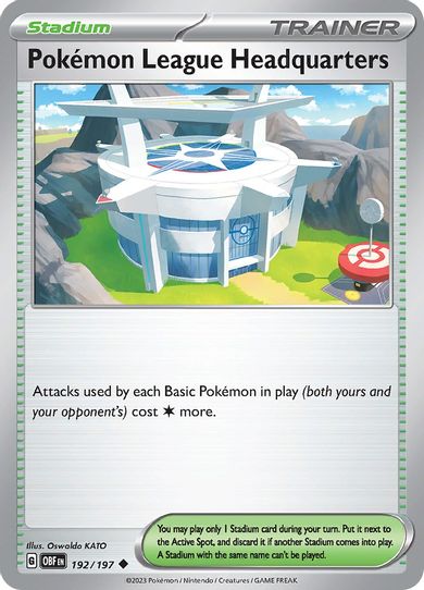 Pokemon League Headquarters (192/197) [SV03: Obsidian Flames]